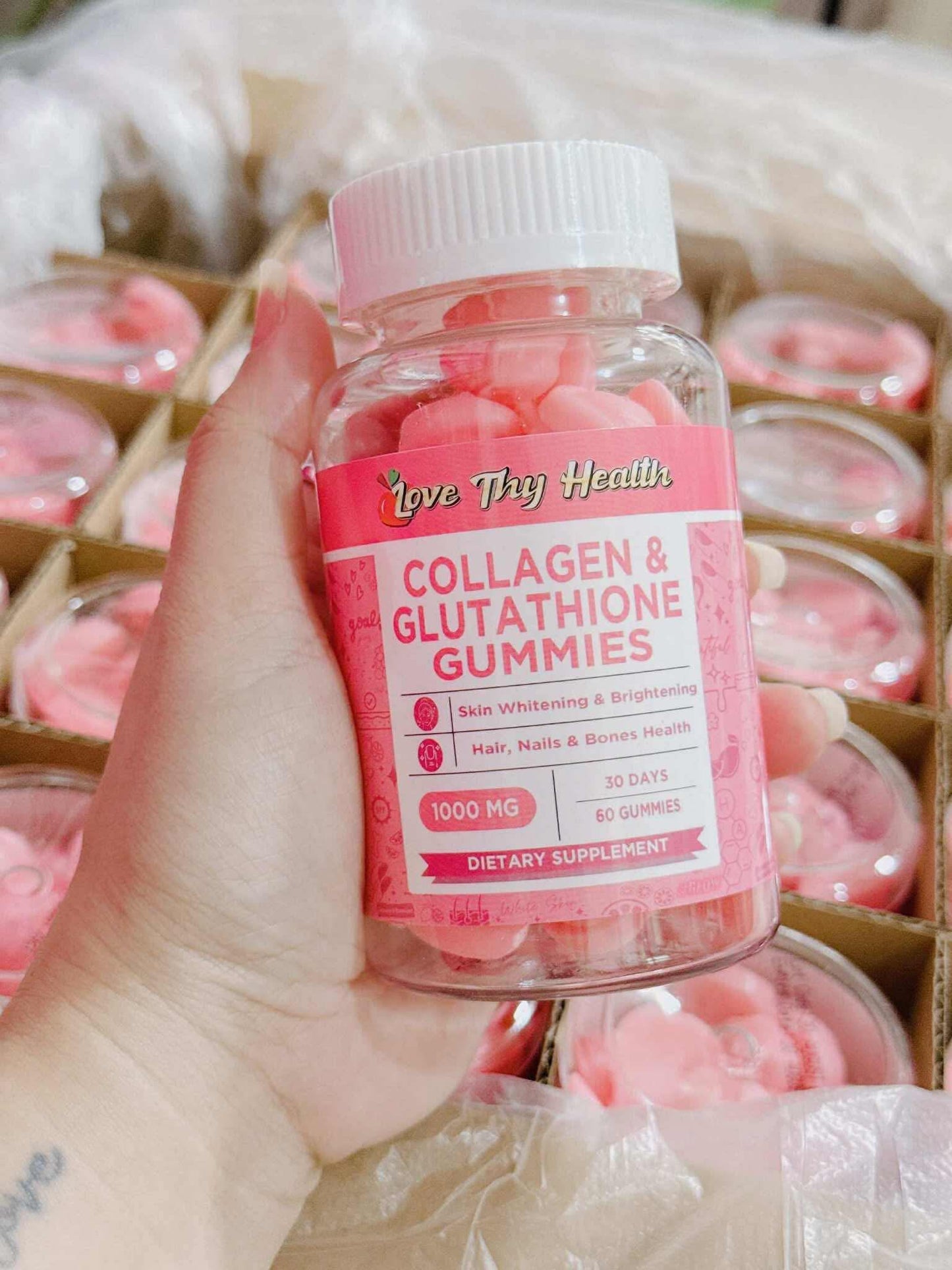 COLLAGEN GLUTATHIONE GUMMIES 1000MG/60 Gummies