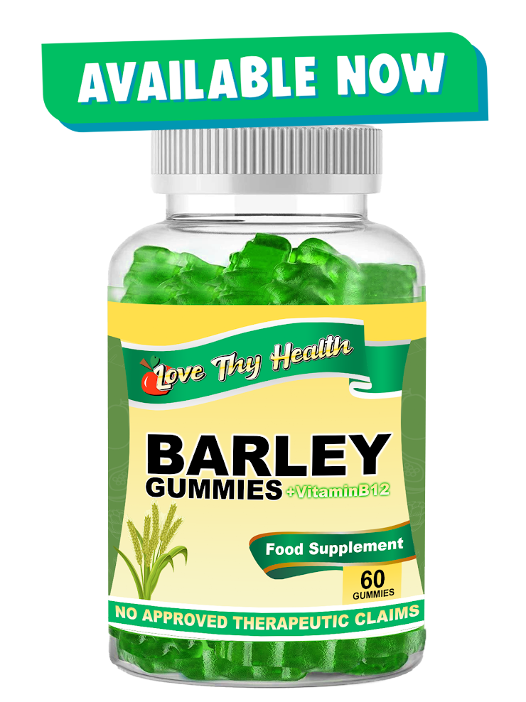 Barley Gummies with SuperGreens 1200MG 60Pcs Gummies Per Bottle
