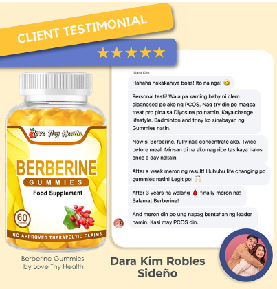 BERBERINE 60 PCS ZERO SUGAR GUMMIES PER BOTTLE