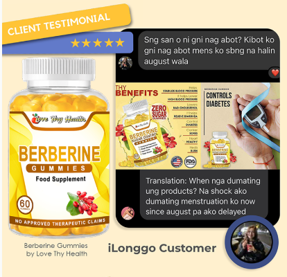 BERBERINE 60 PCS ZERO SUGAR GUMMIES PER BOTTLE