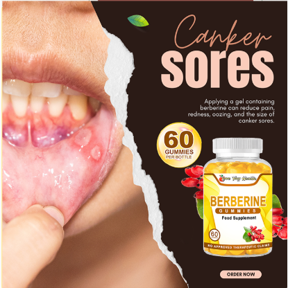 BERBERINE 60 PCS ZERO SUGAR GUMMIES PER BOTTLE