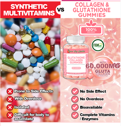COLLAGEN GLUTATHIONE GUMMIES 1000MG/60 Gummies