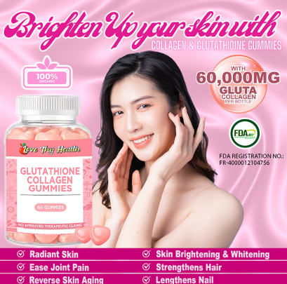 COLLAGEN GLUTATHIONE GUMMIES 1000MG/60 Gummies
